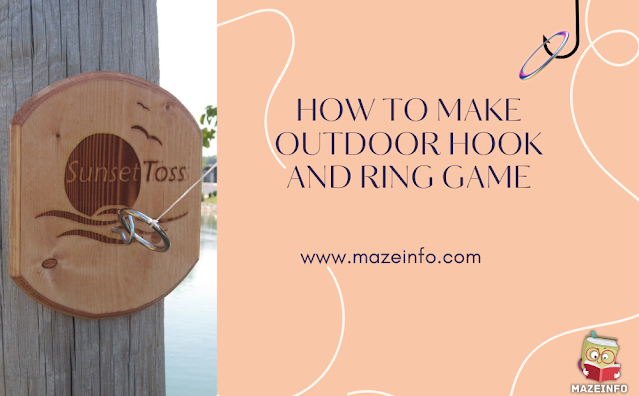 How to make outdoor hook and ring game?