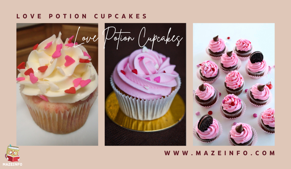 Love potion cupcakes